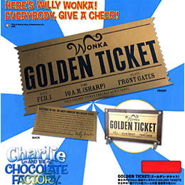 チャーリーとチョコレート工場　ゴールデンチケット