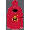 KN0704 ?????? FULL ZIP HOODED SWEAT / RED M