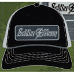 ST0711 SOLDIER TEAM LOGO MESH CAP / BLACK