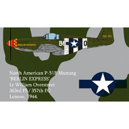 1/72 USAAF P-51B BERLIN EXPRESS