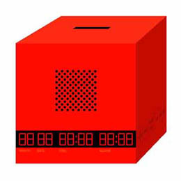 ALARM CLOCK + BANK = BANCLOCK / Red